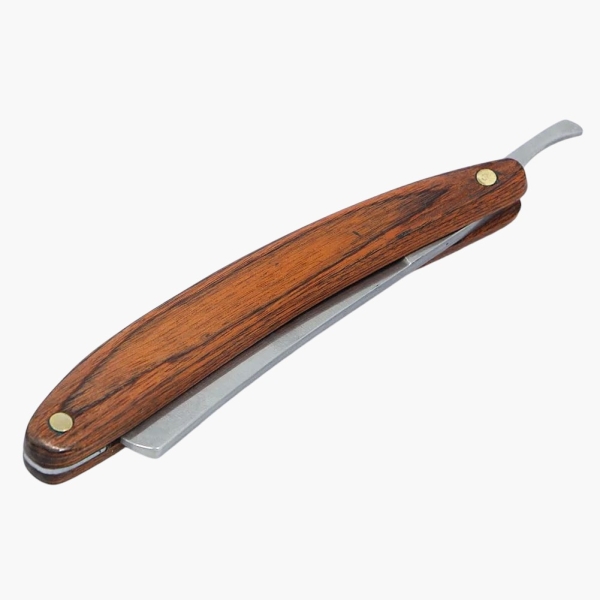 ידית תער מקצועית מעץ HOFMAN red wood.